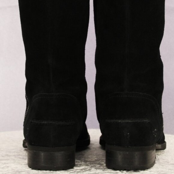 Step out in timeless comfort and style with these UGG black suede knee-high boot - Picture 3 of 7